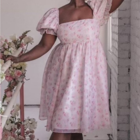 JessaKae Medium Floral pink dress. Ballet, fully lined - Picture 9 of 11